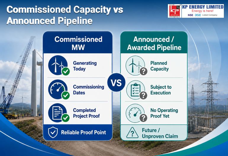 Commissioned Capacity vs Announced Pipeline
