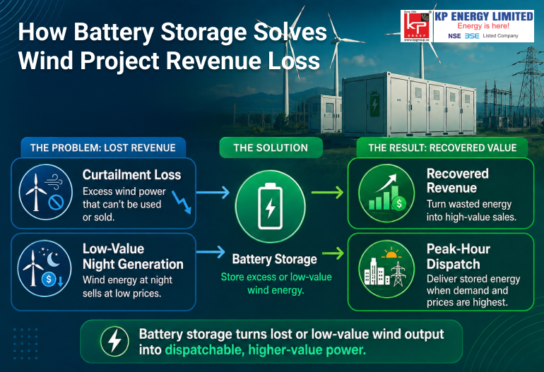 How Battery Storage Solves Wind Project Revenue Loss