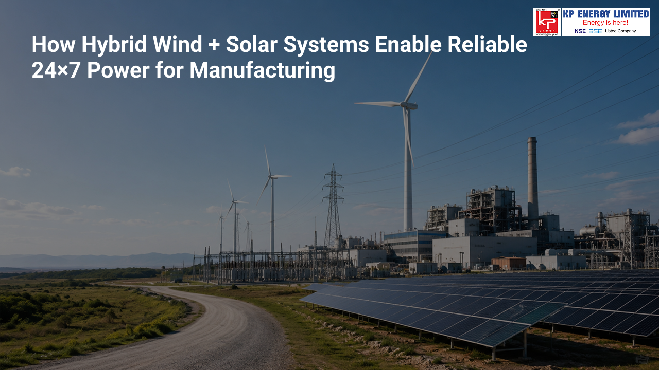 How Hybrid Wind + Solar Systems Enable Reliable 24×7 Power for Manufacturing