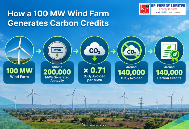How a 100 MW Wind Farm Generates Carbon Credits