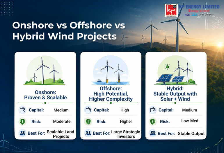 Onshore vs Offshore vs Hybrid Wind Projects