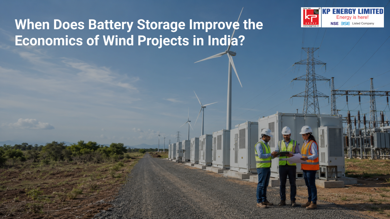 When Does Battery Storage Improve the Economics of Wind Projects in India? 